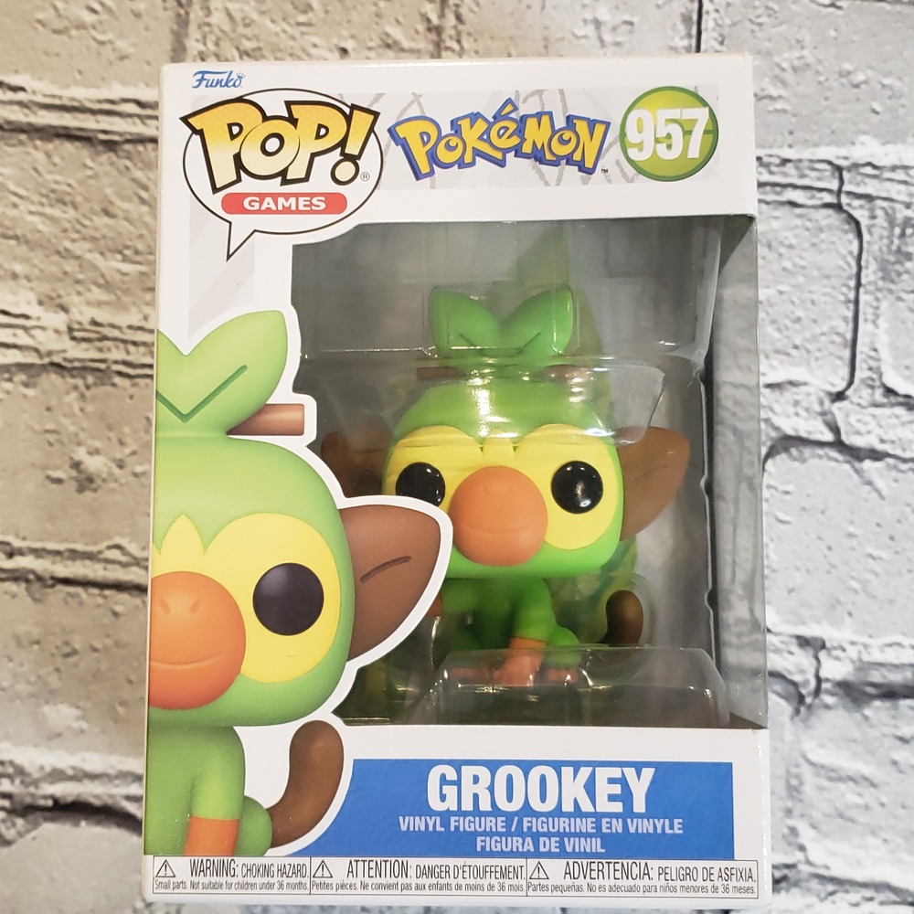 Funko Pop Pokemon Grookey 957 Vinyl Figure Games New Box Damage